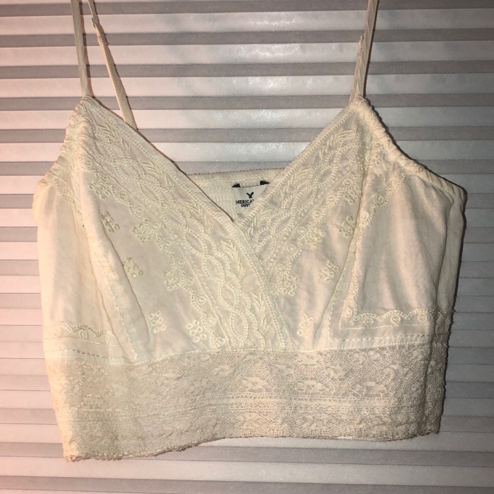 American eagle cream bralette